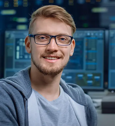 student smiling